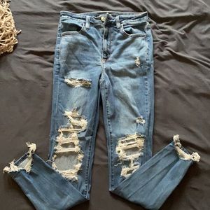 american eagle ripped jeans